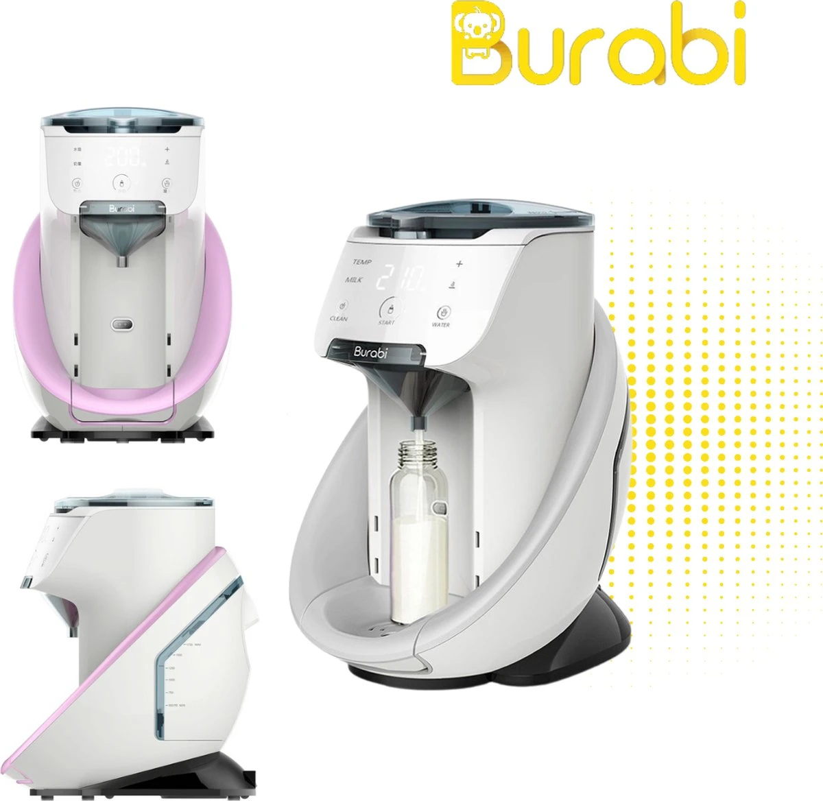 BURABI Automatische Baby Fles Maker | Fles Voeding Apparaat | Baby Senseo | Met App | Baby Verzorging | Baby Melk | Fles Bereiding | Babymelk | Baby Voeding 2 BURABI Automatische Baby Fles Maker | Fles Voeding Apparaat | Baby Senseo | Met App | Baby Verzorging | Baby Melk | Fles Bereiding | Babymelk | Baby Voeding - Afbeelding 2