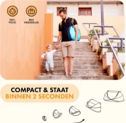 Deryan Peuter Luxe Campingbedje – Inclusief Zelfopblaasbare Matras - Ocean -Babyproducten Winkel 1200x1170 2