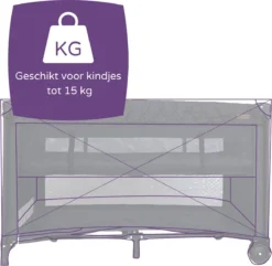 Prénatal Luxe Campingbedje Met Bodemverhoger - Inklapbaar Baby Campingbed - Reisbedje Met Wieltjes - Inclusief Bodemmatras - 120 X 60 Cm - Zwart -Babyproducten Winkel 1200x1171 7