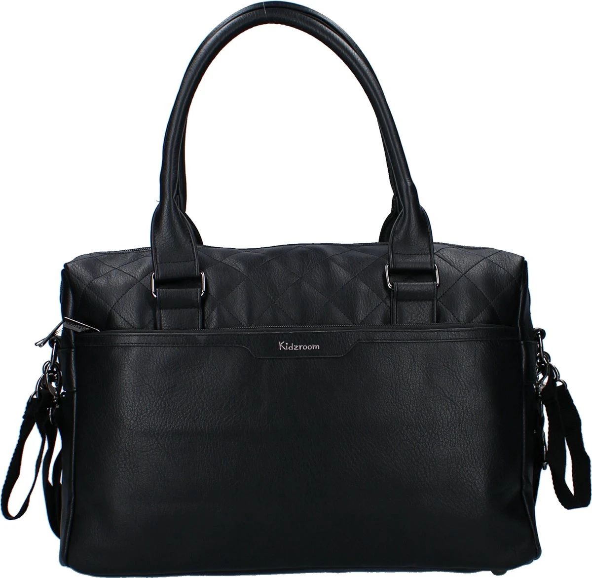 Kidzroom In Your Dreams Luiertas - Zwart - Ophanglussen Kinderwagen - Verschoonmatje - Verstelbare Schouderband 1 Kidzroom In Your Dreams Luiertas - Zwart - Ophanglussen Kinderwagen - Verschoonmatje - Verstelbare Schouderband