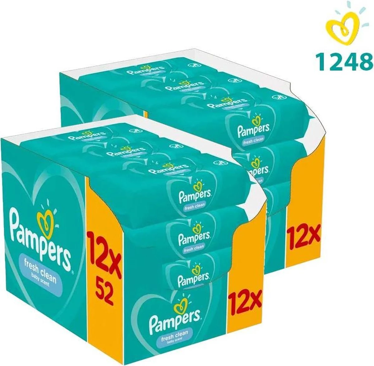 Pampers® Pampers Baby Wipes Fresh Clean - Maandbox 1248 Doekjes