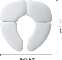 IBright Opvouwbare WC Verkleiner - Toilettrainer -Zachte Toilet Zitje - Toiletbril Verkleiner - Kinder WC Bril - Inclusief Draagtas - Wit -Babyproducten Winkel 1200x1176 4