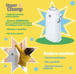 Luieremmer Medium Zilver - Middel - Zonder Navulling - Geschikt Voor Pampers En Huggies - Stoma -Babyproducten Winkel 1200x1177 12