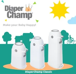 Luieremmer Medium Zilver - Middel - Zonder Navulling - Geschikt Voor Pampers En Huggies - Stoma -Babyproducten Winkel 1200x1178 4