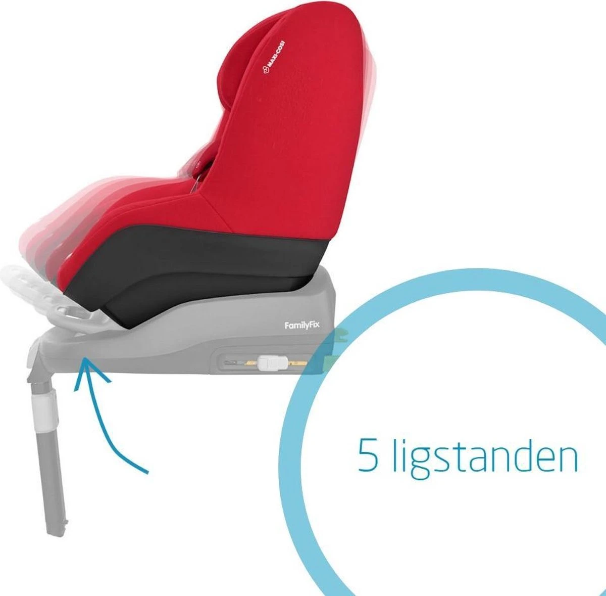 Maxi-Cosi Pearl Autostoeltje - Vivid Red 5 Maxi-Cosi Pearl Autostoeltje - Vivid Red - Afbeelding 5