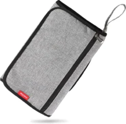 Baby Verschoonmatje Met Luieretui Voor Onderweg - Verschoningsmatje Opvouwbaar - Verzorgingsmatje - Grijs