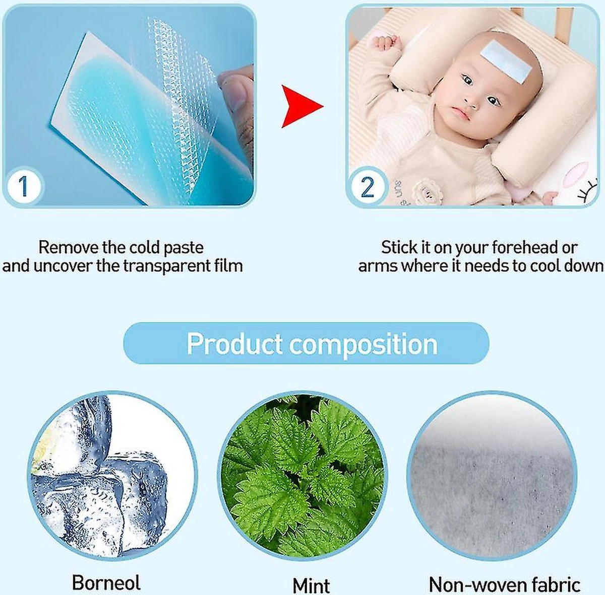 5Pc's Koelpleisters Voor Baby's - Koelpleister Baby - Babykoorts - Baby Verzorging - Koelpleisters Baby - Koorts Pleisters - Ijsgel Pads Koel Pleisters - Verkoeling Pleisters - 5 Stuks - Zomer Koeling Pleister 5 5Pc's Koelpleisters Voor Baby's - Koelpleister Baby - Babykoorts - Baby Verzorging - Koelpleisters Baby - Koorts Pleisters - Ijsgel Pads Koel Pleisters - Verkoeling Pleisters - 5 Stuks - Zomer Koeling Pleister - Afbeelding 5