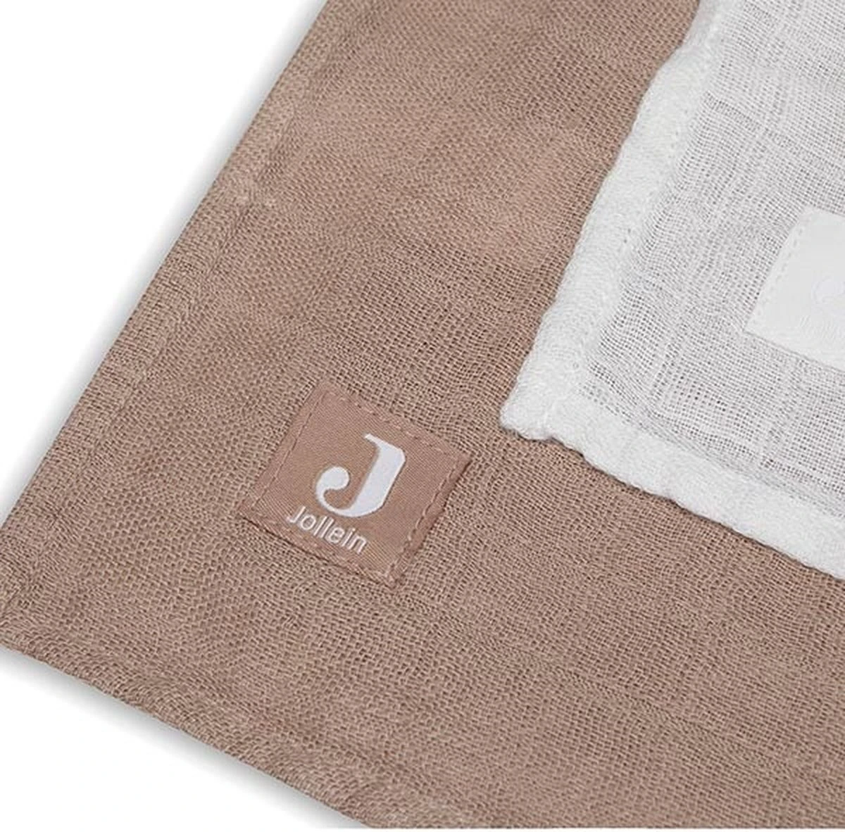 Jollein Hydrofiele Doek Large Bamboe Katoen 115x115cm Biscuit/Ivory - 2 Stuks 11 Jollein Hydrofiele Doek Large Bamboe Katoen 115x115cm Biscuit/Ivory - 2 Stuks - Afbeelding 11