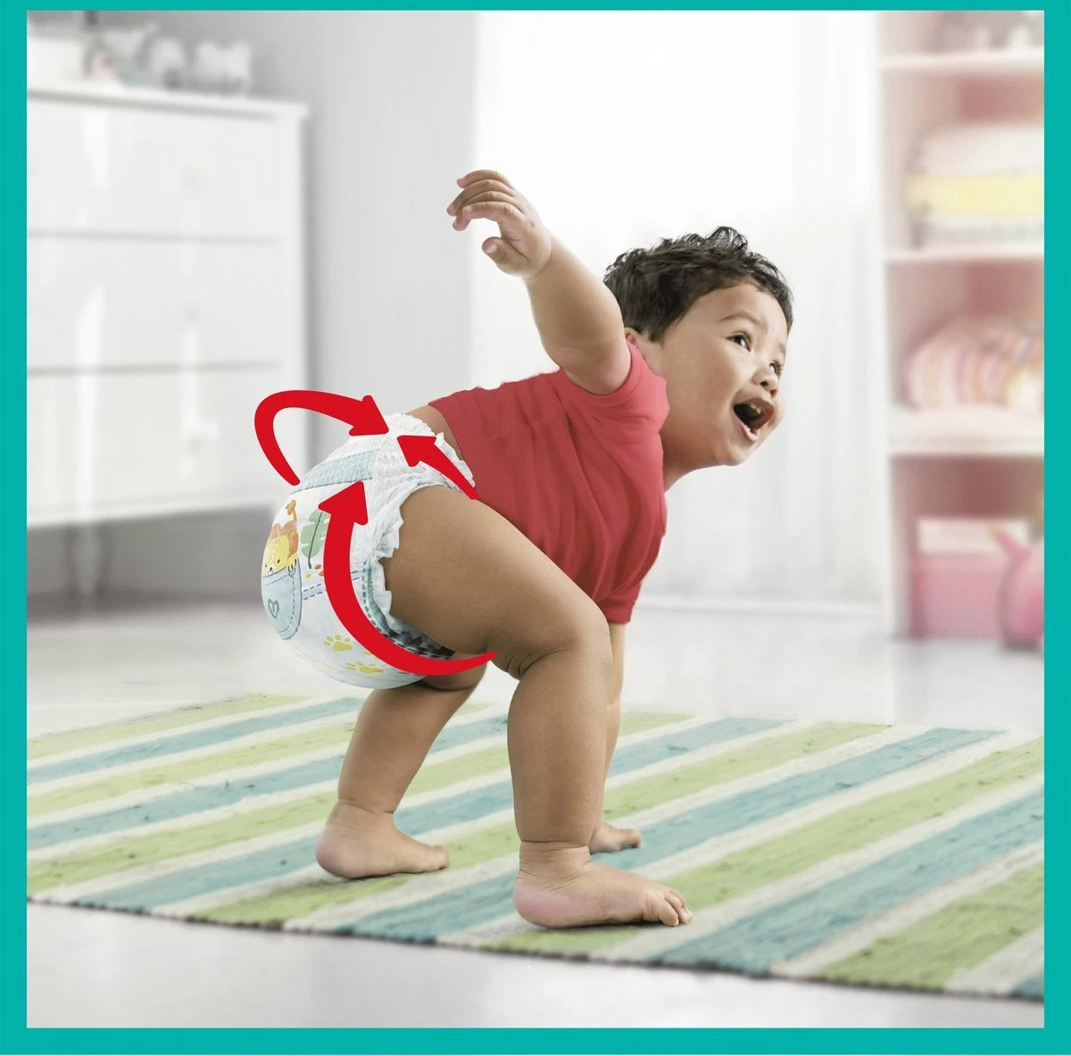 Pampers® Pampers Baby Dry Pants Maat 7 - 84 Luierbroekjes 6 Pampers® Pampers Baby Dry Pants Maat 7 - 84 Luierbroekjes - Afbeelding 6