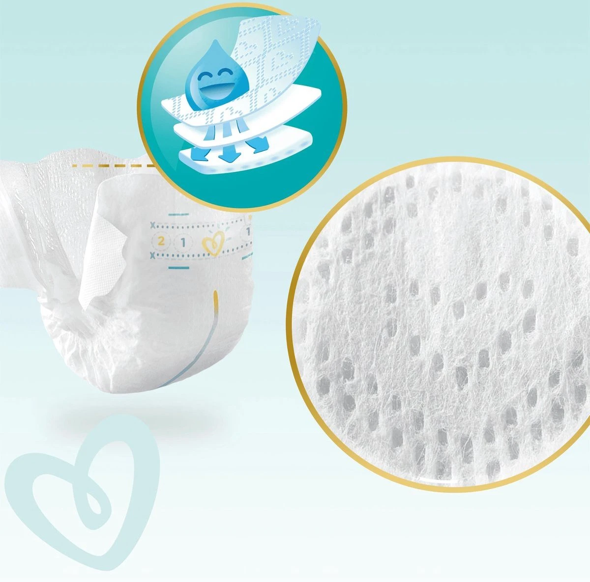 Pampers® Pampers Premium Protection - Maat 1 (New Born) 2-5 Kg - 88 Stuks - Luiers 11 Pampers® Pampers Premium Protection - Maat 1 (New Born) 2-5 Kg - 88 Stuks - Luiers - Afbeelding 11