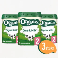 Organix 2 (6+ Maanden) Biologische Opvolgmelk - 3x 700g - Met Melkvet - Zonder Palmolie - Bevat Vitamines C & D - Biologische Flesvoeding - Recyclebare Verpakking