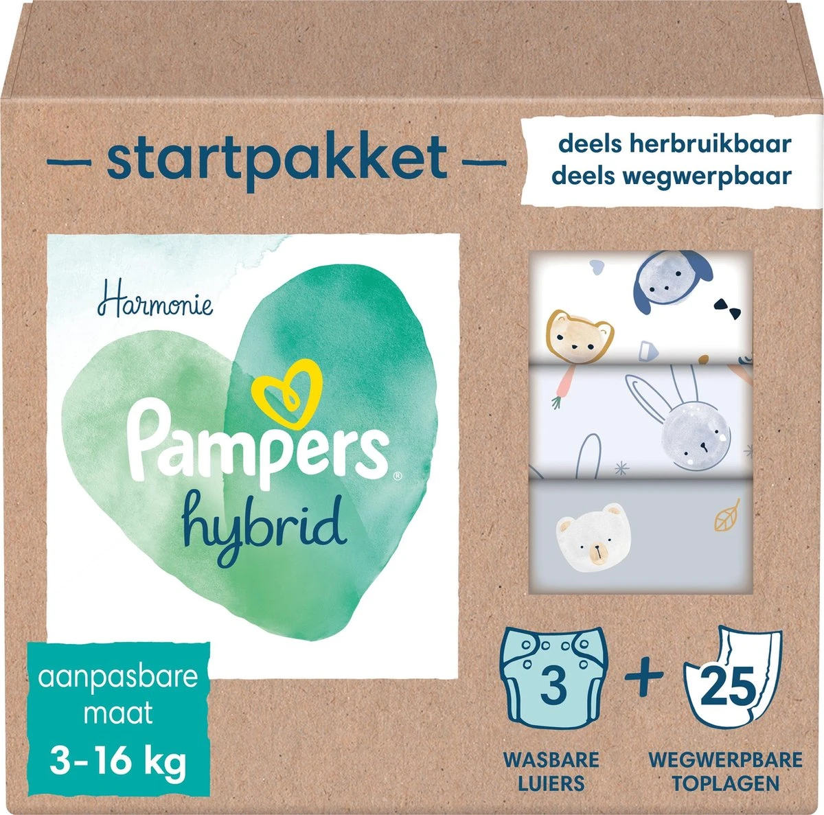 Pampers® Pampers Harmonie Hybrid - Startpakket - Wasbare Luiers Voor Baby’s 1 Pampers® Pampers Harmonie Hybrid - Startpakket - Wasbare Luiers Voor Baby’s