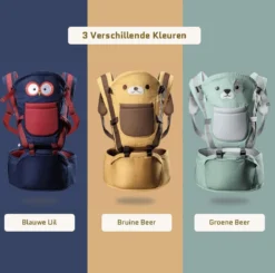 Baby Draagzak - Buik/Rug Babydrager Met Zacht Zitje (0-36 Maanden) - Bruine Beer -Babyproducten Winkel 1200x1188 13