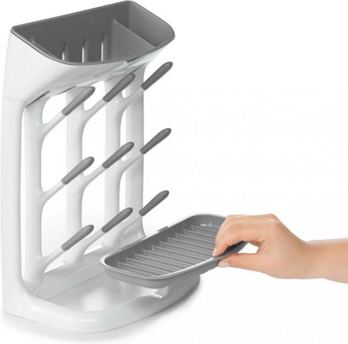 OXO Tot Flessendroogrek Baby - Compact Flessenrek - Flessenrek Baby - Afdruiprek Babyfles - Droogrek Flessen Baby -Grey 3 OXO Tot Flessendroogrek Baby - Compact Flessenrek - Flessenrek Baby - Afdruiprek Babyfles - Droogrek Flessen Baby -Grey - Afbeelding 3