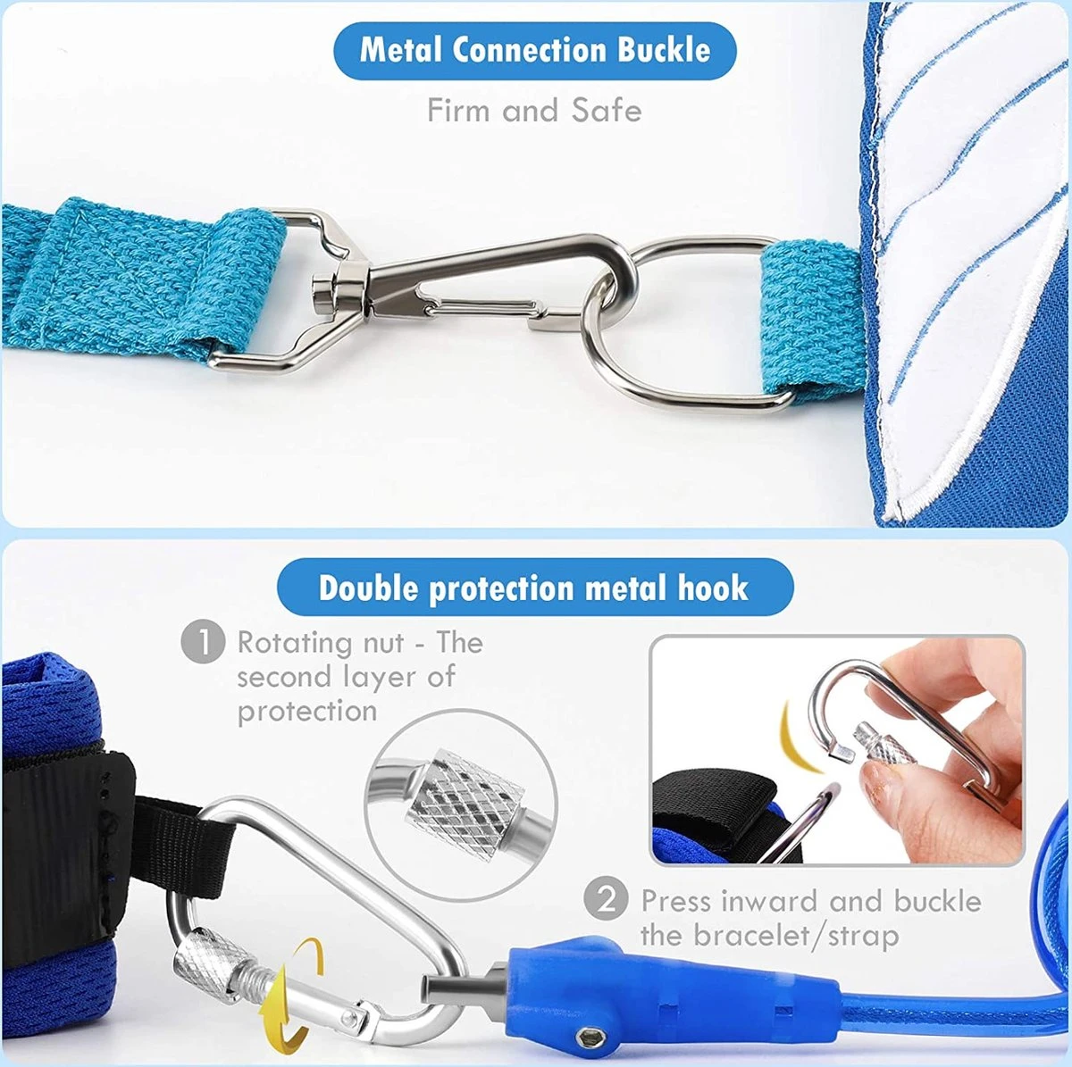 Veiligheidstuigje, Rugzakje. Veiligheidslijn Voor Kinderen, Polsband En Riem. Voorkomt Verdwalen Of Weglopen Van Uw Kind. 4 Veiligheidstuigje, Rugzakje. Veiligheidslijn Voor Kinderen, Polsband En Riem. Voorkomt Verdwalen Of Weglopen Van Uw Kind. - Afbeelding 4