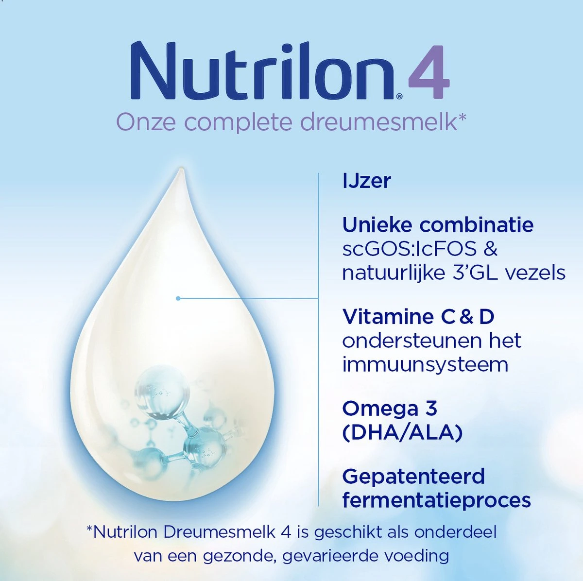 Nutrilon 4 Vanille Dreumesmelk – Flesvoeding Vanaf 1 Jaar – 800g 3 Nutrilon 4 Vanille Dreumesmelk – Flesvoeding Vanaf 1 Jaar – 800g - Afbeelding 3