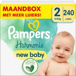 Pampers® Pampers Harmonie Luiers - Maat 2 (4-8kg) - 240 Luiers - Maandbox