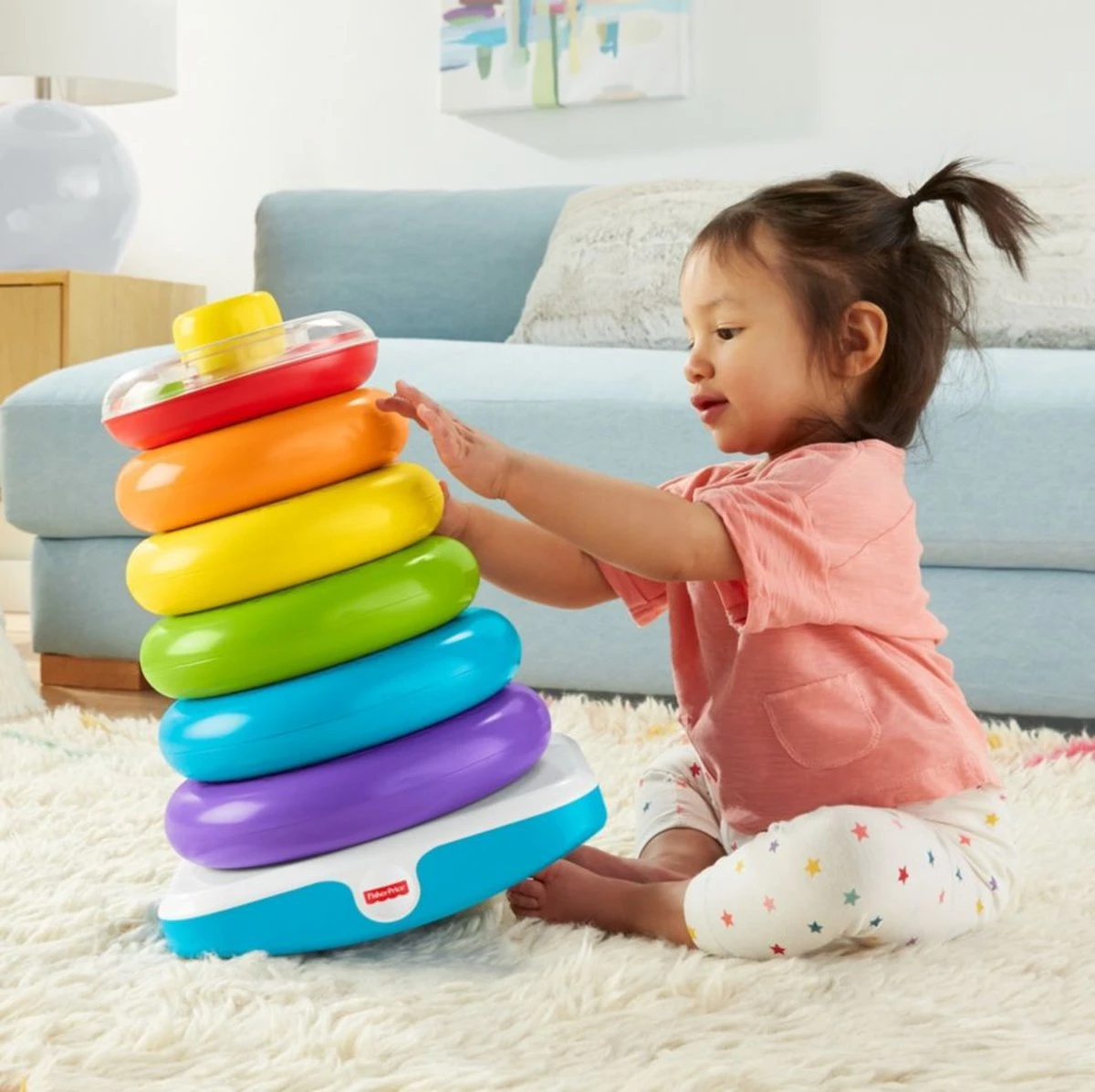 Fisher Price Fisher-Price Stapelringen - Grote Kleurenringpiramide 15 Fisher Price Fisher-Price Stapelringen - Grote Kleurenringpiramide - Afbeelding 15