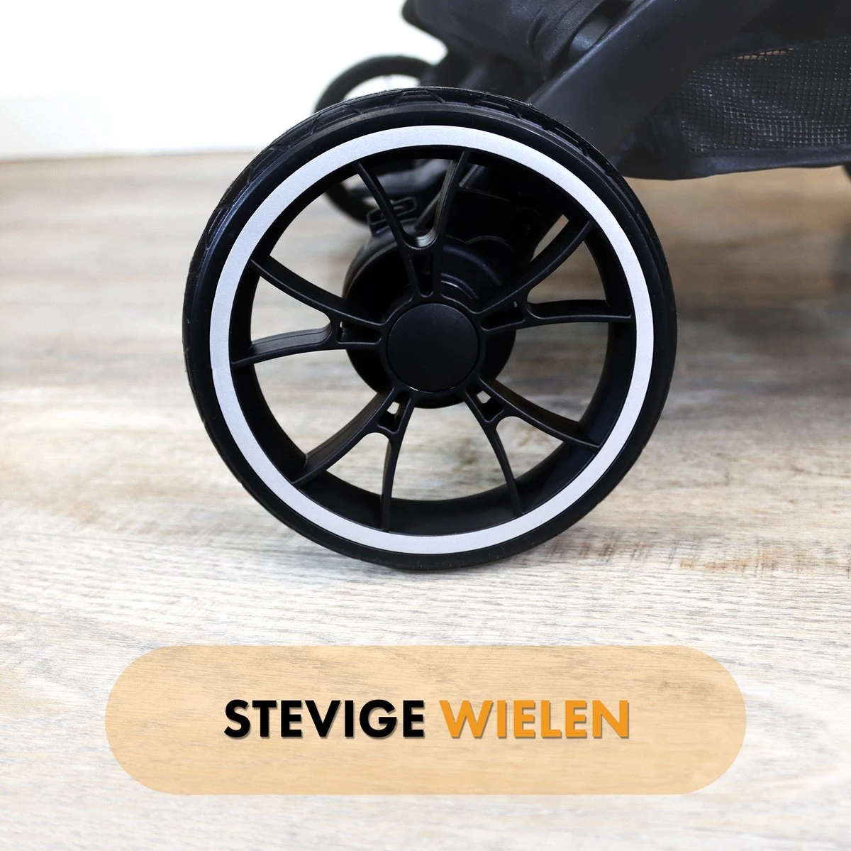 Deryan Luxe Rolo X2 Dubbele Buggy - Duo Buggy - Creme 4 Deryan Luxe Rolo X2 Dubbele Buggy - Duo Buggy - Creme - Afbeelding 4