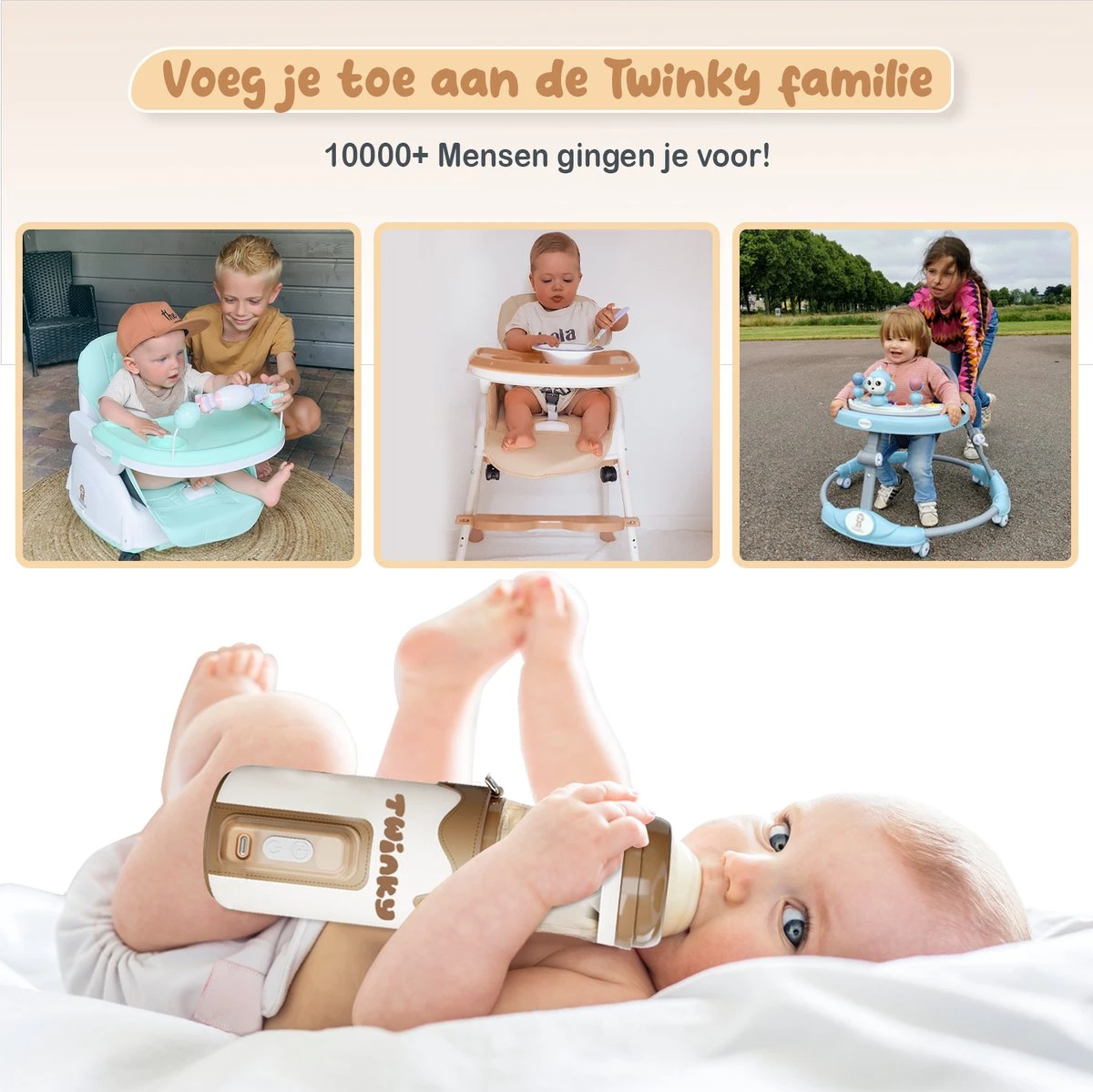 Twinky® Bottlewarmer GO – Draagbare Baby Flessenwarmer Voor Onderweg En Thuis – Incl. PPSU-Kwaliteit Babyflesje + Poederdoosje – USB-C Oplaadbaar 9 Twinky® Bottlewarmer GO – Draagbare Baby Flessenwarmer Voor Onderweg En Thuis – Incl. PPSU-Kwaliteit Babyflesje + Poederdoosje – USB-C Oplaadbaar - Afbeelding 9