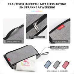 Baby Verschoonmatje Met Luieretui Voor Onderweg - Verschoningsmatje Opvouwbaar - Verzorgingsmatje - Grijs -Babyproducten Winkel 1200x1200 1021