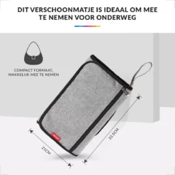 Baby Verschoonmatje Met Luieretui Voor Onderweg - Verschoningsmatje Opvouwbaar - Verzorgingsmatje - Grijs -Babyproducten Winkel 1200x1200 1023
