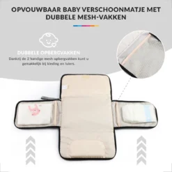 Baby Verschoonmatje Met Luieretui Voor Onderweg - Verschoningsmatje Opvouwbaar - Verzorgingsmatje - Grijs -Babyproducten Winkel 1200x1200 1024
