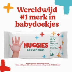 Huggies Billendoekjes - All Over Clean - 10 X 56 - 560 Billendoekjes - Voordeelverpakking -Babyproducten Winkel 1200x1200 110