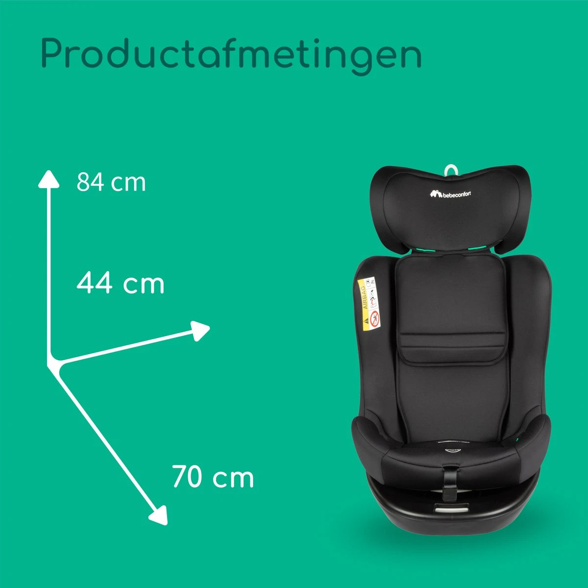 Bebeconfort EvolveFix I-Size - Autostoeltje - Black Mist - Vanaf De Geboorte Tot Ca. 12 Jaar 10 Bebeconfort EvolveFix I-Size - Autostoeltje - Black Mist - Vanaf De Geboorte Tot Ca. 12 Jaar - Afbeelding 10