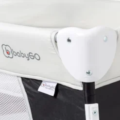 Campingbed BabyGO Sleeper DeLuxe Zwart (incl. Bodemverhoger) -Babyproducten Winkel 1200x1200 1263