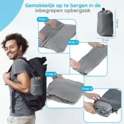 Merkloos Voetensteun | Opblaasbaar | In Alle Hoogtes Verstelbaar | Reiskussen | Vliegtuigbed | Voetensteun | 3 Verschillende Standen | Met Kinderen Reizen | Grijs -Babyproducten Winkel 1200x1200 1372