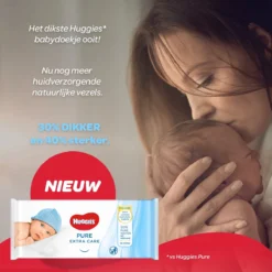 Huggies Billendoekjes - Baby Wipes - Pure Extra Care - 99% Water 56 Doekjes -Babyproducten Winkel 1200x1200 138