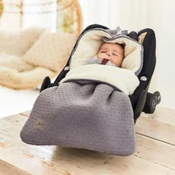 Jollein Voetenzak Voor Autostoel & Kinderwagen - Bliss Knit - Storm Grey -Babyproducten Winkel 1200x1200 1414