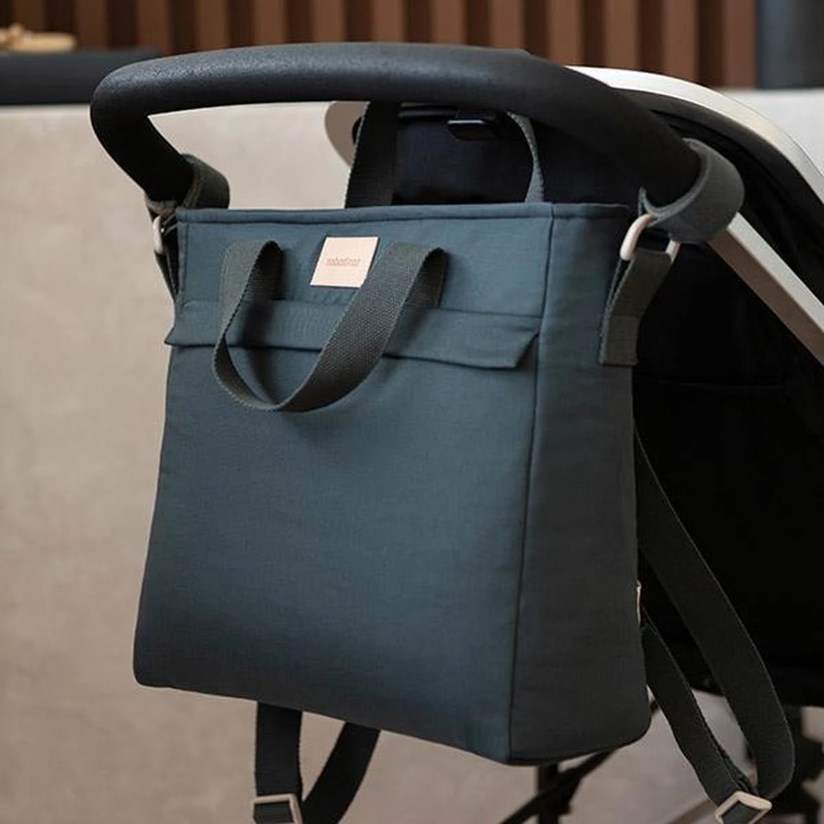 Nobodinoz Baby On The Go Luiertas Rugzak Carbon Blue 3 Nobodinoz Baby On The Go Luiertas Rugzak Carbon Blue - Afbeelding 3