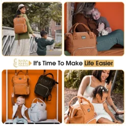 NanaBeebi Luiertas Rugzak Met Verschoonmatje - Cognac - Inclusief Flessenwarmhouder - Kinderwagenhaken En Isoleervak 15 NanaBeebi Luiertas Rugzak Met Verschoonmatje - Cognac - Inclusief Flessenwarmhouder - Kinderwagenhaken En Isoleervak -Babyproducten Winkel 1200x1200 1511