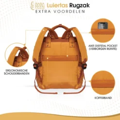 NanaBeebi Luiertas Rugzak Met Verschoonmatje - Cognac - Inclusief Flessenwarmhouder - Kinderwagenhaken En Isoleervak 19 NanaBeebi Luiertas Rugzak Met Verschoonmatje - Cognac - Inclusief Flessenwarmhouder - Kinderwagenhaken En Isoleervak -Babyproducten Winkel 1200x1200 1514