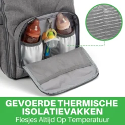 Brisby Slijtvaste Luiertas – Verzorgingstas – Met Buggymontage -Donkergrijs -Babyproducten Winkel 1200x1200 1529