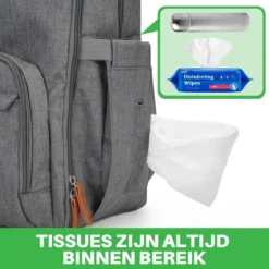 Brisby Slijtvaste Luiertas – Verzorgingstas – Met Buggymontage -Donkergrijs -Babyproducten Winkel 1200x1200 1530