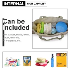 Miss Lulu Luiertas - 5-delige Verzorgingstas Set - Grijs (9026 GY) -Babyproducten Winkel 1200x1200 1563