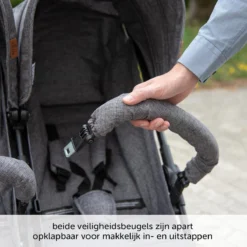 ABC Design Duo Kinderwagen Twin Circle Line - Inclusief Regenhoes - Woven Graphite -Babyproducten Winkel 1200x1200 1648