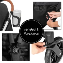 Hauck UpTown Buggy - Met één Hand Opvouwbaar - Zwart -Babyproducten Winkel 1200x1200 1733