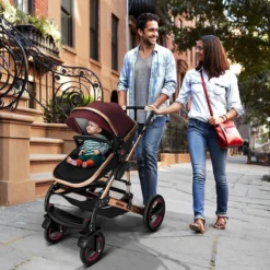 KIDUKU- 3 In 1 Combi-kinderwagen- Bordeaux- Zwart-goud- Buggy Incl. Autostoeltje-regenhoes- Inklapbaar 13 KIDUKU- 3 In 1 Combi-kinderwagen- Bordeaux- Zwart-goud- Buggy Incl. Autostoeltje-regenhoes- Inklapbaar -Babyproducten Winkel 1200x1200 1874