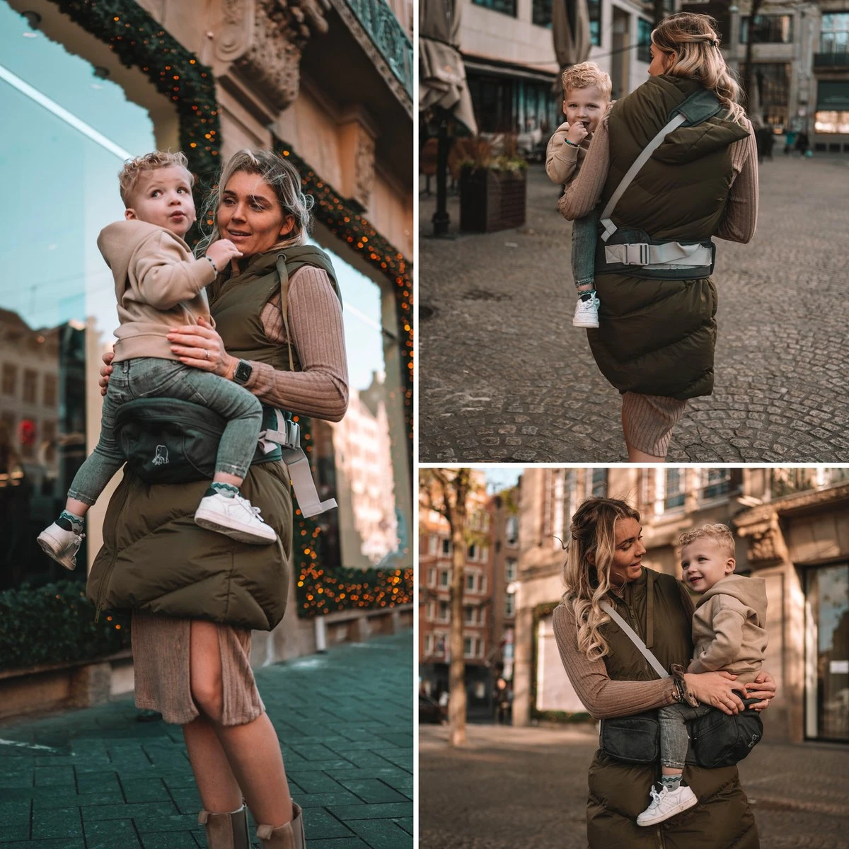 Deryan Pack Light Luxe Heupdrager - Ergonomische Draagzak + Opbergvakjes Grijs 2 Deryan Pack Light Luxe Heupdrager - Ergonomische Draagzak + Opbergvakjes Grijs - Afbeelding 2