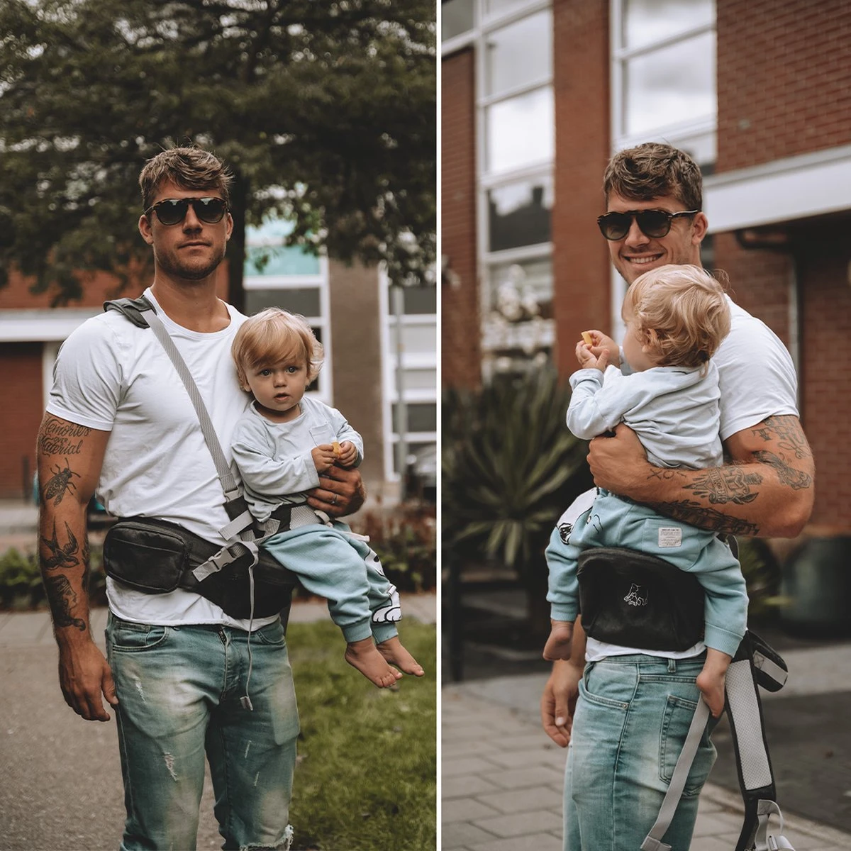 Deryan Pack Light Luxe Heupdrager - Ergonomische Draagzak + Opbergvakjes Grijs 3 Deryan Pack Light Luxe Heupdrager - Ergonomische Draagzak + Opbergvakjes Grijs - Afbeelding 3