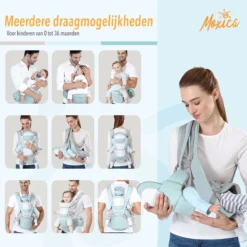 Moxica Draagzak Baby - Draagdoek - Carrier - Kinderdrager - Babydrager - Drager 9 Moxica Draagzak Baby - Draagdoek - Carrier - Kinderdrager - Babydrager - Drager -Babyproducten Winkel 1200x1200 1985