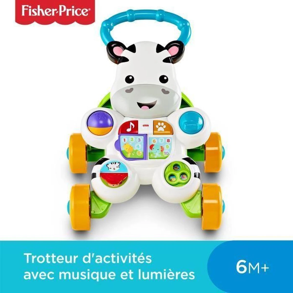 Fisher Price Fisher-Price Loop Met Mij Zebra - Franstalige Editie 12 Fisher Price Fisher-Price Loop Met Mij Zebra - Franstalige Editie - Afbeelding 12