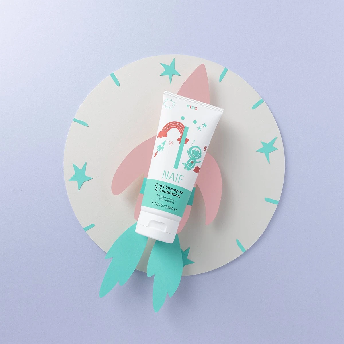 Naïf 2 In 1 Shampoo & Conditioner - Kids - 200ml - Met Natuurlijke Ingrediënten 2 Naïf 2 In 1 Shampoo & Conditioner - Kids - 200ml - Met Natuurlijke Ingrediënten - Afbeelding 2