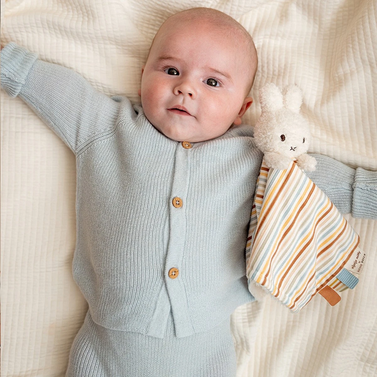 Nijntje X Little Dutch - Vintage Sunny Stripes - Knuffeldoekje 3 Nijntje X Little Dutch - Vintage Sunny Stripes - Knuffeldoekje - Afbeelding 3