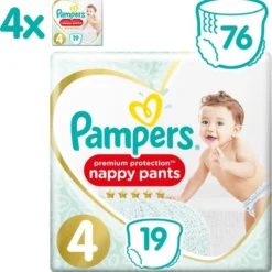 Pampers® Pampers Premium Protection Pants Luierbroekjes - Maat 4 (9-15 Kg) - 76 Stuks - Maandbox -Babyproducten Winkel 1200x1200 223
