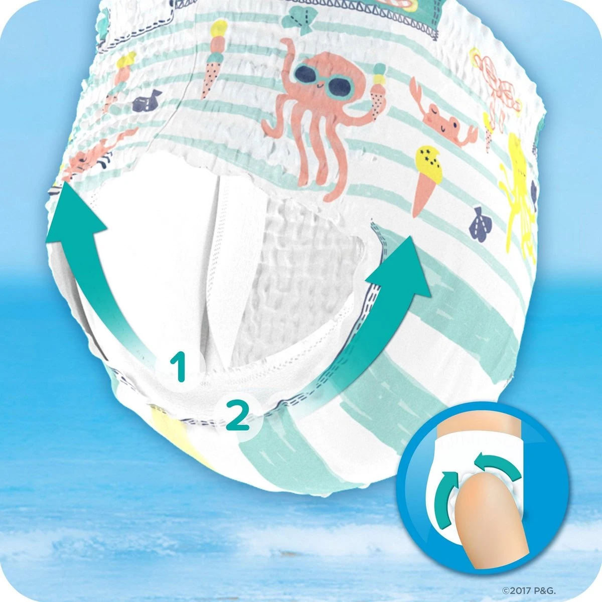 Pampers® Pampers Splashers 12 Wegwerpbare Zwemluiers - Maat 3-4 10 Pampers® Pampers Splashers 12 Wegwerpbare Zwemluiers - Maat 3-4 - Afbeelding 10